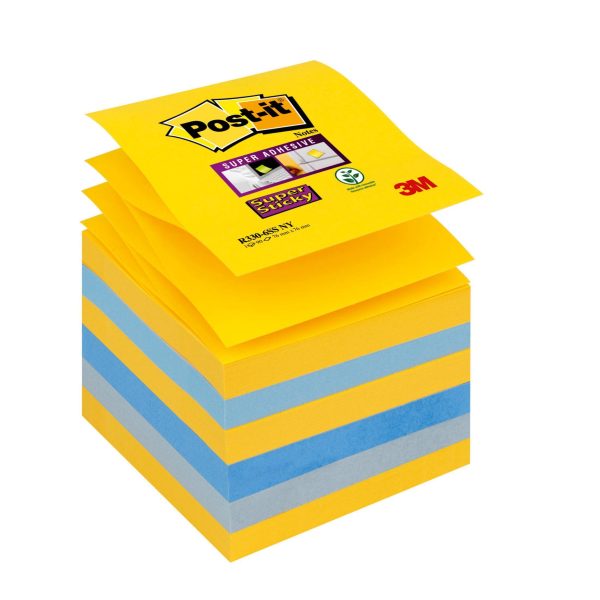 POST-IT Super Sticky Z-Notes 76x76mm R330-6SS-NY New York 4 Farben 6 x 90 Blatt