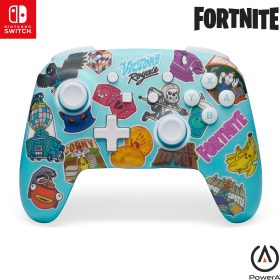 POWER A Enhanced Wireless Ctrl. NSGP0290-01? NSW, Sticker Mania-Fortnite