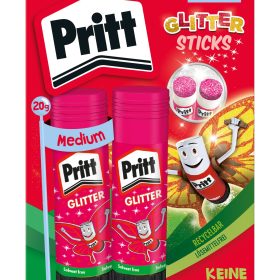 PRITT Klebestift Glitter 2x20g 45-900-244 pink