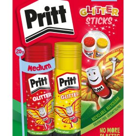 PRITT Klebestift Glitter 2x20g 45-900-248 rot, gelb