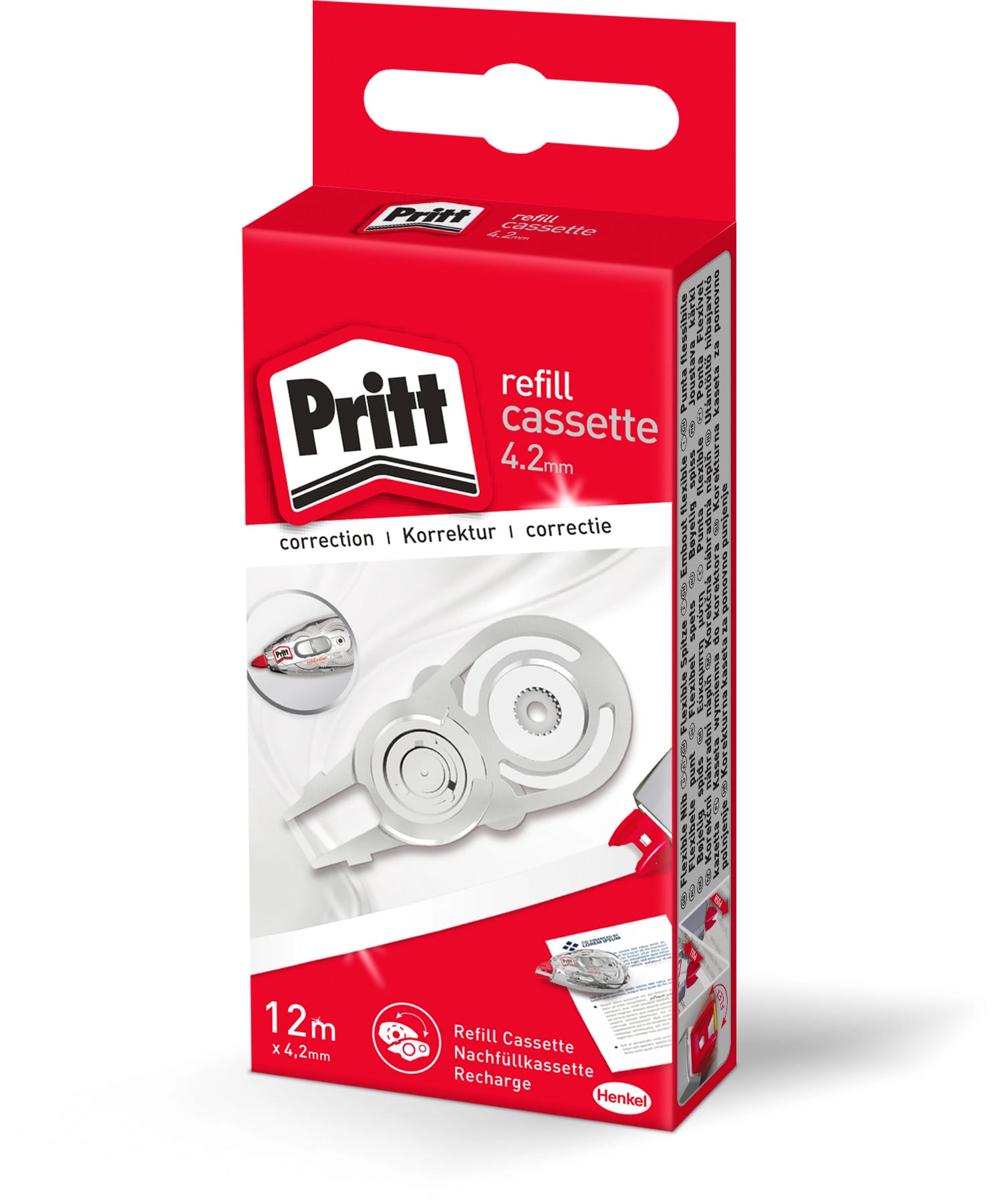 PRITT-PRX4H-4015000438988 PRITT Refill Kassette 4.2mmx12m PRX4H weiss, zu Korrekturroller – Hochwertig & günstig bei ShopDeca