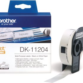 PTOUCH Mehrzweck-Etiketten 17x54mm DK-11204 QL-500/550 400 Stk./Rolle