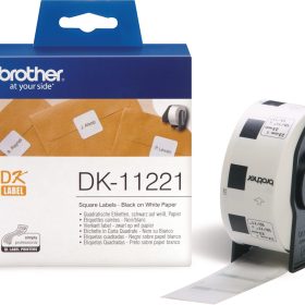 PTOUCH Etiketten quadratisch 23mm DK-11221 QL-500 weiss 1000 Stk./Rolle