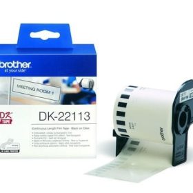PTOUCH Endlos-Etiketten 62mmx15.24m DK-22113 QL-500/550 Film klar Rolle