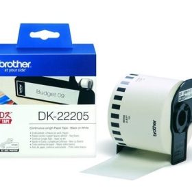 PTOUCH Endlos-Etiketten 62mmx30.48m DK-22205 QL-500/550 Papier Rolle
