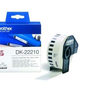 PTOUCH Endlos-Etiketten 29mmx30.48m DK-22210 QL-500/550 Papier Rolle