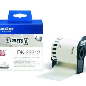 PTOUCH Endlos-Etiketten 62mmx15.24m DK-22212 QL-500/550 Film weiss Rolle