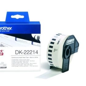 PTOUCH Endlos-Etiketten 12mmx30.48m DK-22214 QL-500/550 Papier Rolle
