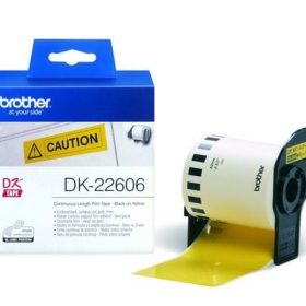 PTOUCH Endlos-Etiketten 62mmx15.24m DK-22606 QL-500/550 Film gelb Rolle