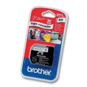 PTOUCH Band, nicht lam. schwarz/weiss M-K221BZ zu PT-65/75/85/110 8m x 9 mm