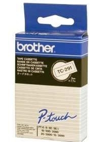 PTOUCH Band, laminiert schwarz/weiss TC-291 PT-3000 9 mm