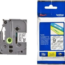 PTOUCH Band, laminiert schwarz/klar TZe-121 PT-1280VP 9 mm