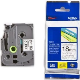 PTOUCH Band, laminiert schwarz/klar TZe-141 PT-2450DX 18 mm