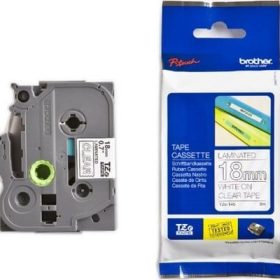 PTOUCH Band, laminiert weiss/klar TZe-145 PT-2450DX 18 mm
