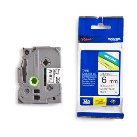 PTOUCH Band, laminiert schwarz/weiss TZe-211 PT-1280VP 6 mm
