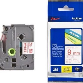 PTOUCH Band, laminiert rot/weiss TZe-222 PT-1280VP 9 mm