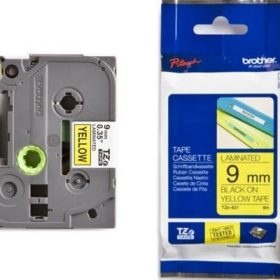 PTOUCH Band, laminiert schwarz/gelb TZe-621 PT-1280VP 9 mm