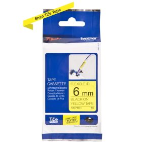 PTOUCH Flexitape lamin. schwarz/gelb TZe-FX611 zu PT-550 6 mm