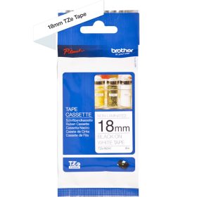 PTOUCH Band,nicht lam. schwarz/weiss TZe-N241 PT-300 18 mm