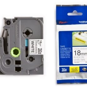 PTOUCH Band, strong/adh.schwarz/weiss TZe-S241 PT-300 18 mm
