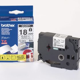 PTOUCH Sicherheitsband schwarz/weiss TZe-SE4 zu PT-200,300,500 18mm