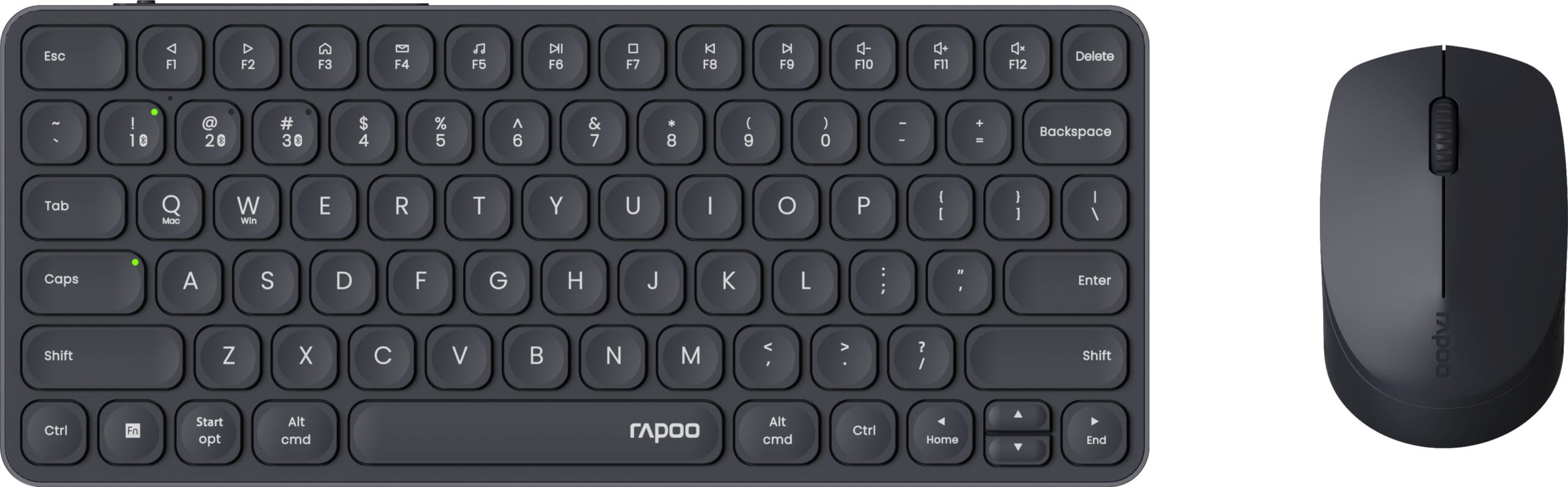 RAPOO-12646-6940056126467 RAPOO 9610M ultraslim comp.deskset 12646 Wireless, Dark Grey – Hochwertig & günstig bei ShopDeca