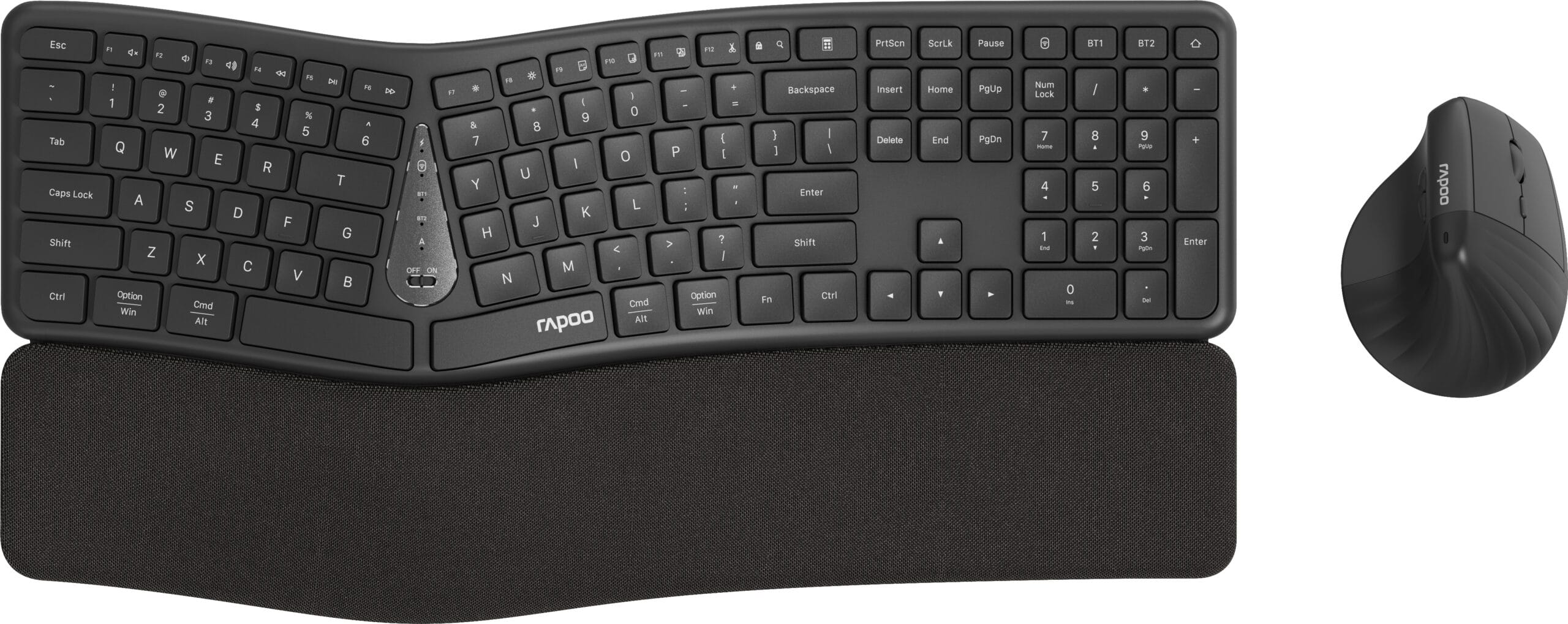 RAPOO-13115-6940056131157 RAPOO 8810M Ergonomic Deskset 13115 Wireless, Grey – Hochwertig & günstig bei ShopDeca
