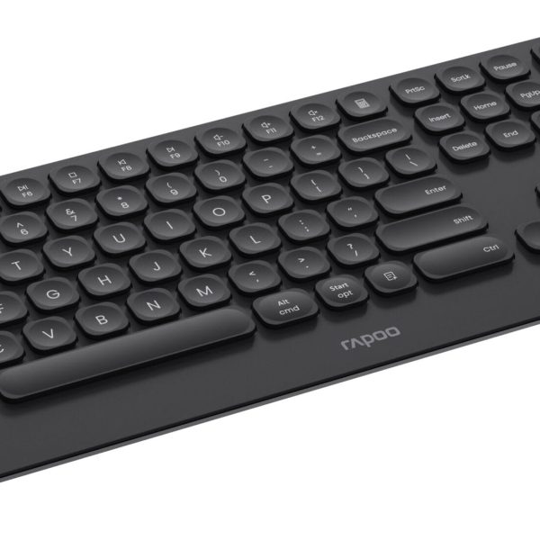 RAPOO E9390M Ultraslim Keyboard 13133 Wireless, Black