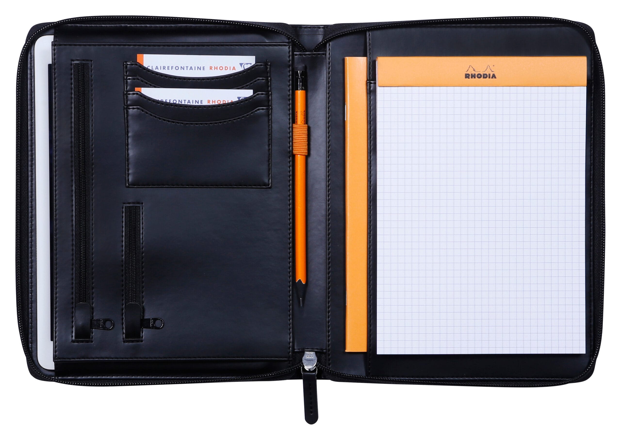RHODIA-168100C-3037921681008 RHODIA Konferenzmappe A5 168100C schwarz – Hochwertig & günstig bei ShopDeca