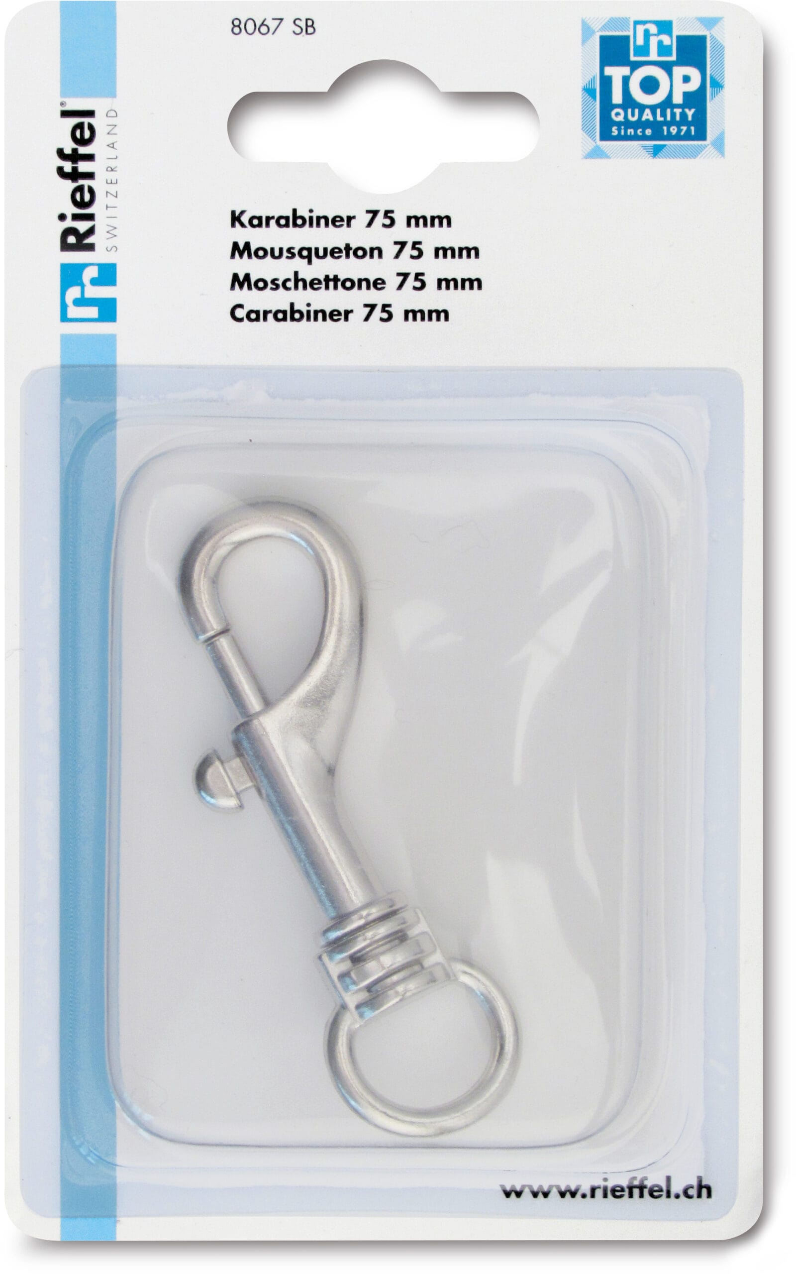 RIEFFEL-SWITZERLAND-8067-SB-7640115314246 RIEFFEL SWITZERLAND Karabiner 8067 SB vernickelt – Hochwertig & günstig bei ShopDeca