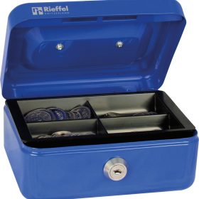 RIEFFEL SWITZERLAND Geldkassette Valorit VT-GK 1 BLAU 7x15,3x12cm blau
