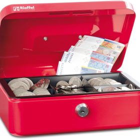 RIEFFEL SWITZERLAND Geldkassette Valorit VT-GK 1 ROT 7x15,3x12cm rot