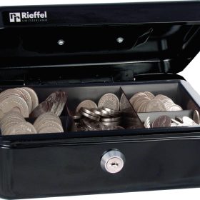RIEFFEL SWITZERLAND Geldkassette Valorit VT-GK 2 SCHWARZ 7,7x20,7x15,7cm schwarz