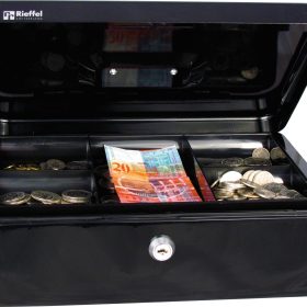 RIEFFEL SWITZERLAND Geldkassette Valorit VT-GK 3 SCHWARZ 8,2x26,2x19,2cm schwarz