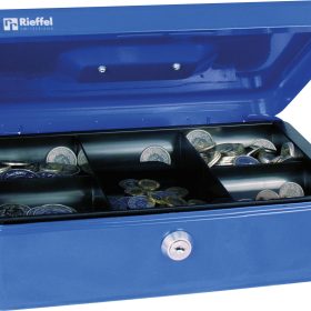 RIEFFEL SWITZERLAND Geldkassette Valorit VT-GK 4 BLAU 10x30x21,7cm blau
