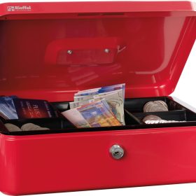 RIEFFEL SWITZERLAND Geldkassette Valorit VT-GK 4 ROT 10x30x21,7cm rot