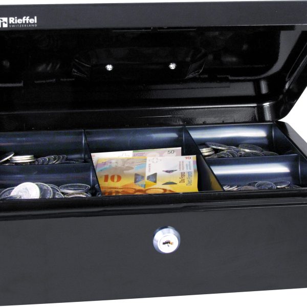 RIEFFEL SWITZERLAND Geldkassette Valorit VT-GK 4 SCHWARZ 10x30x21,7cm schwarz