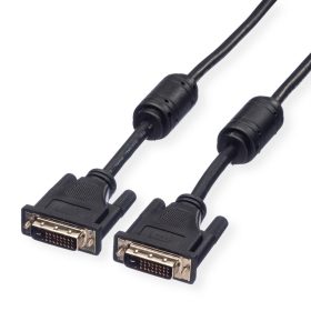 ROLINE DVI Kabel, (24+1) dual link 11.04.5525 Black, ST/ST, 2m