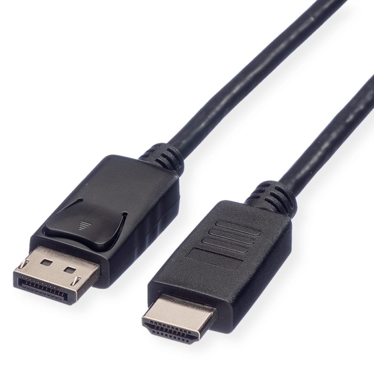 ROLINE-11.04.5781-7611990133673 ROLINE DisplayPort-HDMI Kabel 11.04.5781 Black, ST/ST, 1080p 2m – Hochwertig & günstig bei ShopDeca