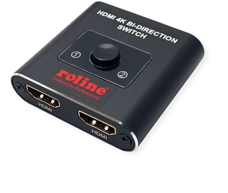 ROLINE-14.01.3573-7630049621985 ROLINE 4K HDMI Switch 14.01.3573 2fach, bidirektional, 2160p – Hochwertig & günstig bei ShopDeca