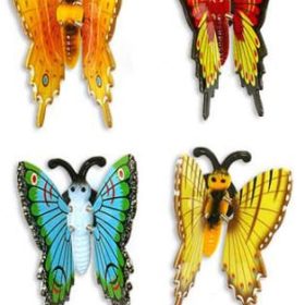 ROOST Magnet Schmetterling 015206 8x7x7cm ass.