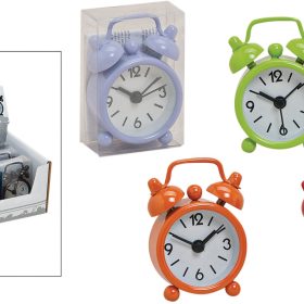 ROOST Wecker farbig Metall 10010465 6 ass.