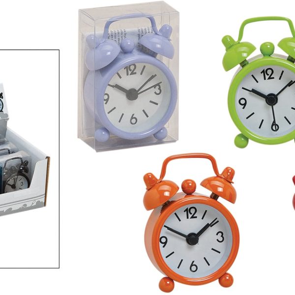 ROOST Wecker farbig Metall 10010465 6 ass.