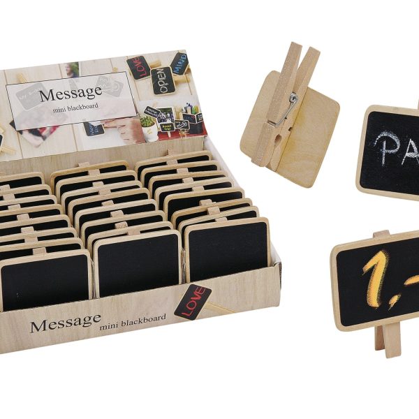 ROOST Memotafel Clip 10014078 Holz 7x5cm