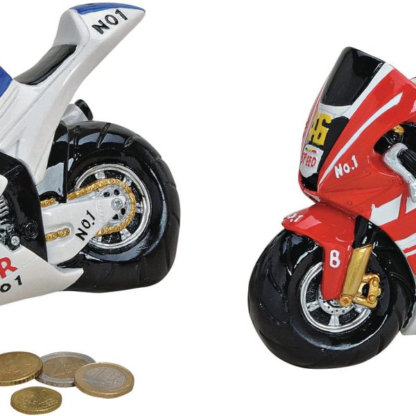 ROOST Sparkasse Motorrad 10017418 Keramik, ass. 20x10x11cm