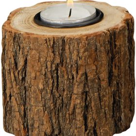 ROOST Teelichthalter 10x10x10cm 10031493 Holz, Metall Baum