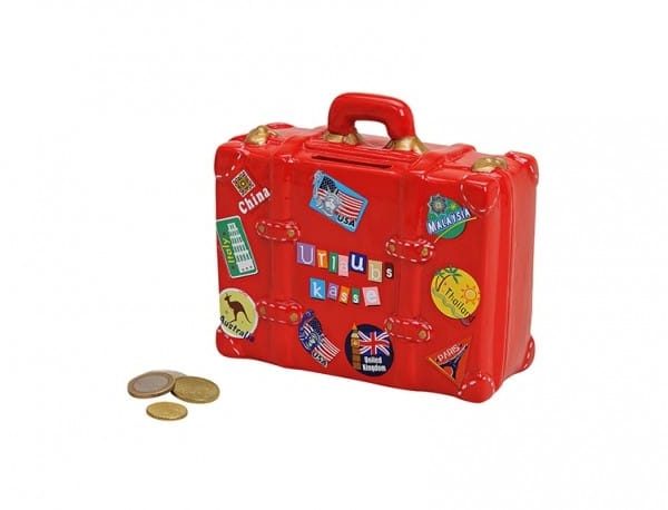 ROOST Sparkasse Koffer 17197 rot 14x13x6cm