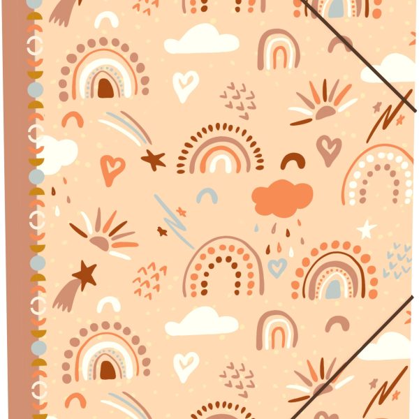 ROOST Gummizugmappe Ec-oooh! A4 529459 Rainbow