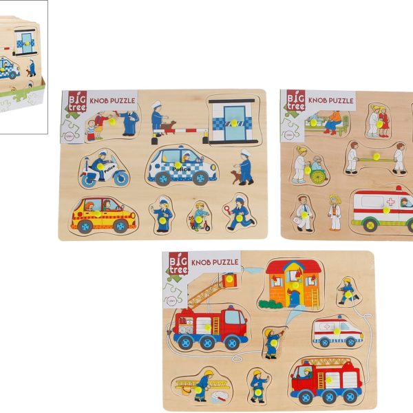 ROOST Puzzle Rettung Holz 610067 9-teilig