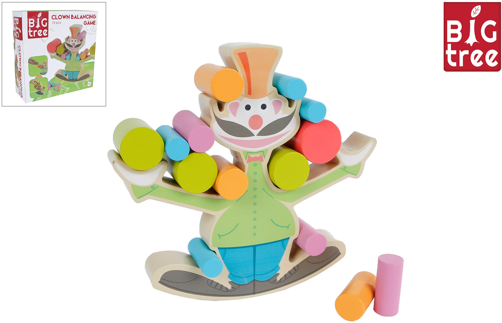 ROOST-610279-8713219478790 ROOST Big Tree Gleichgewicht 18cm 610279 Holz – Hochwertig & günstig bei ShopDeca